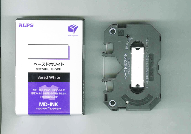 MDC-OPWH Alps Opaque White MicroDry (MD) Ink Cartridge